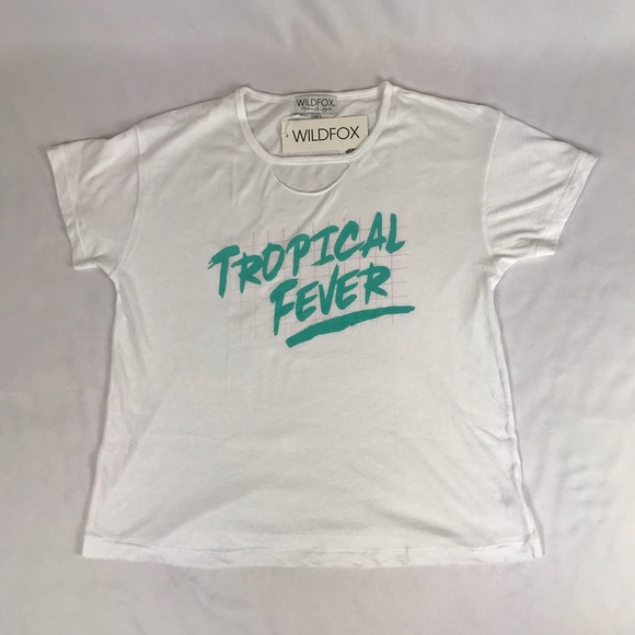 Wildfox Tops - Wildfox Rip Neck Tee (M) NWT